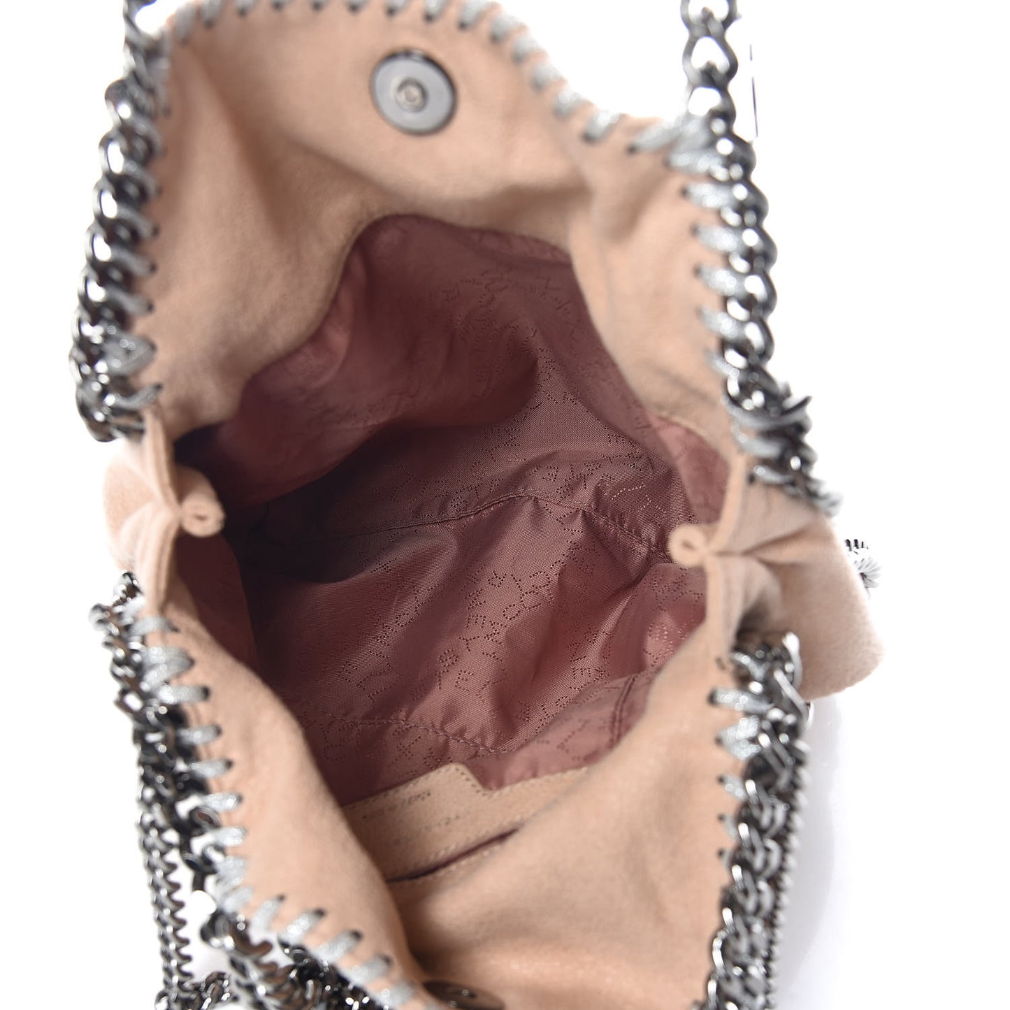Shaggy Deer Mini Falabella Fold Over Tote Powder