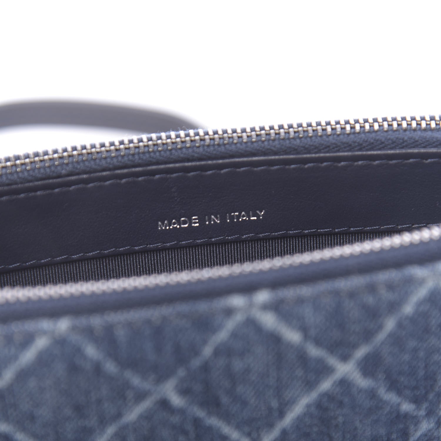 Chanel Denim Calfskin Quilted Small Gabrielle Clutch With Chain Blue 9 of 13