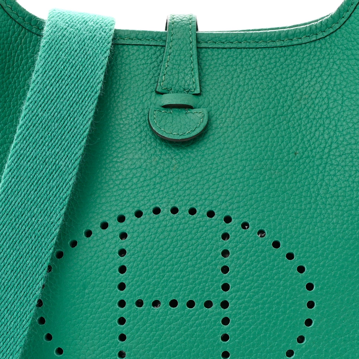 Hermes Taurillon Clemence Evelyne TPM Vert Jade 8 of 11