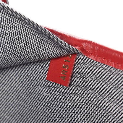 Louis Vuitton Denim Damier Monogram Patchwork Neverfull Blue Rouge 7 of 10