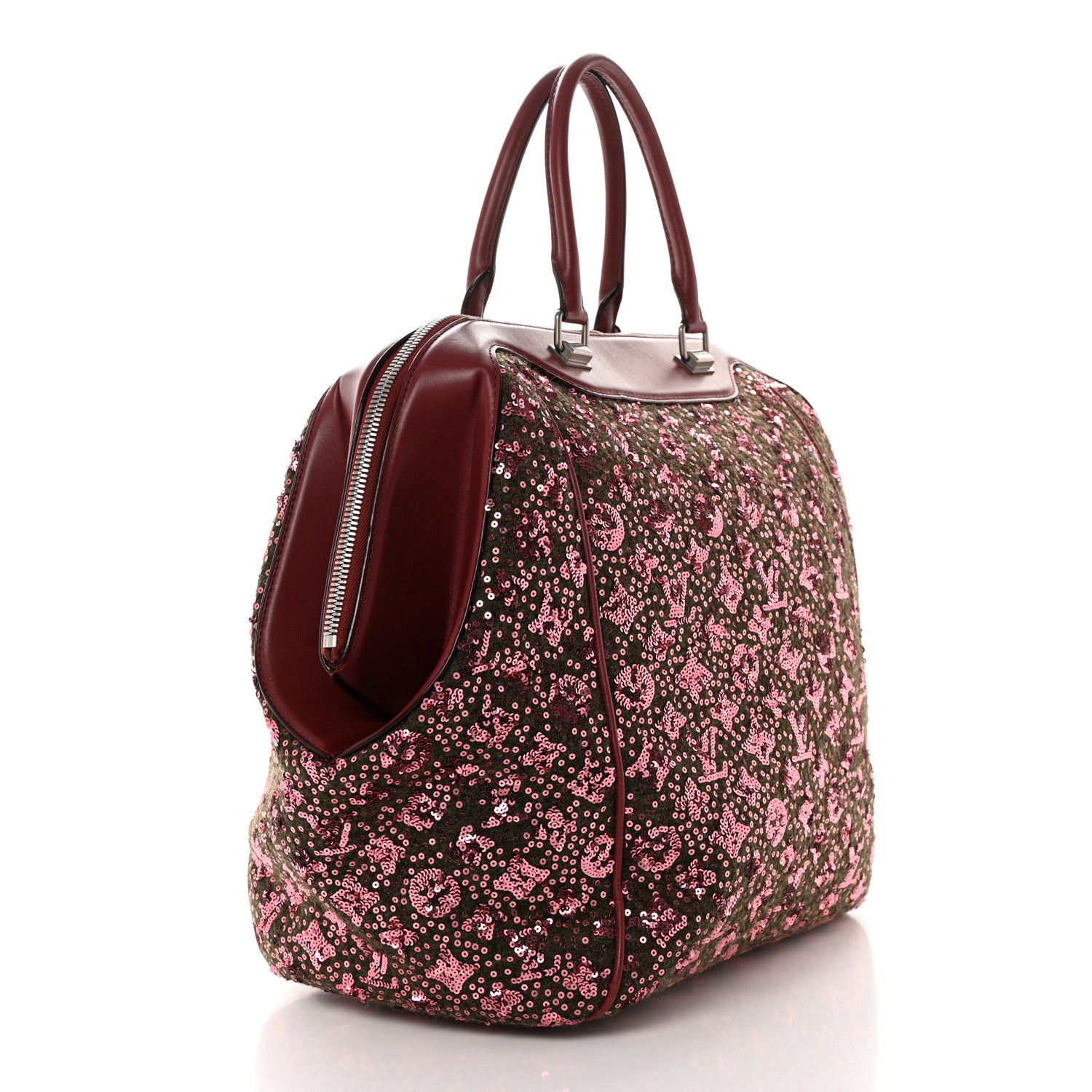 Louis Vuitton Sequin Monogram Sunshine Express North South Burgundy 2 of 10