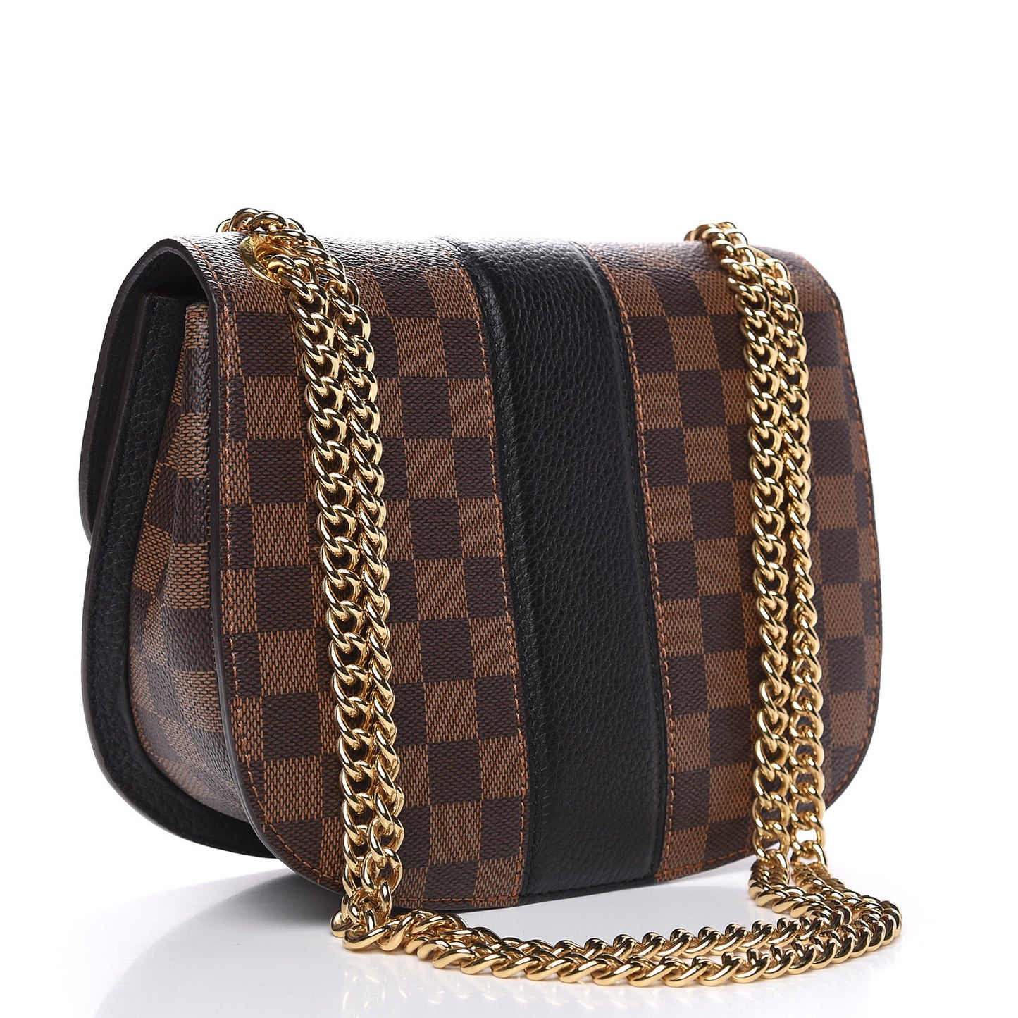 Damier Ebene Cuir Taurillon Wight Black