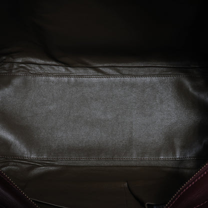 Celine Smooth Calfskin Shoulder Luggage Burgundy 6 of 9