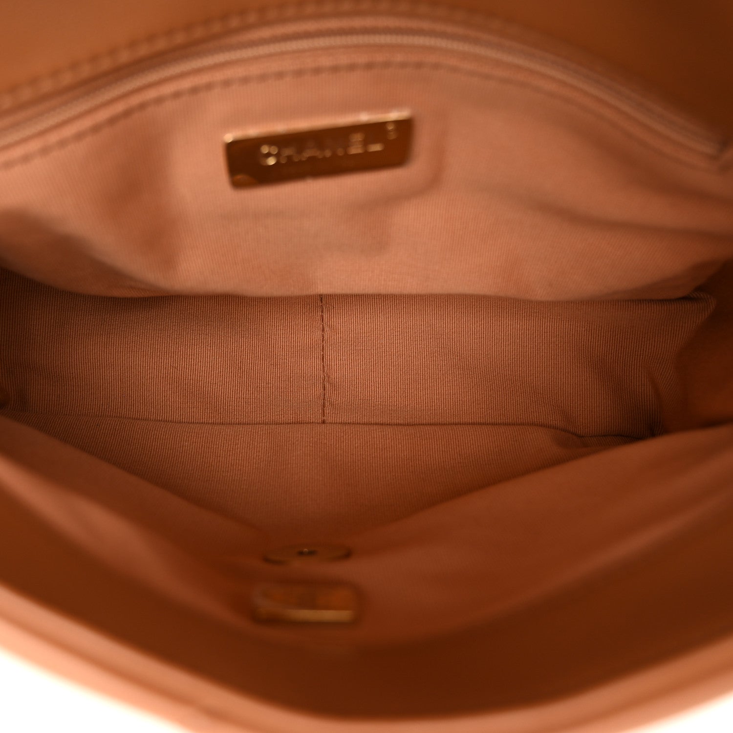 Chanel Lambskin Quilted Medium Chanel 19 Flap Brown 5 of 10