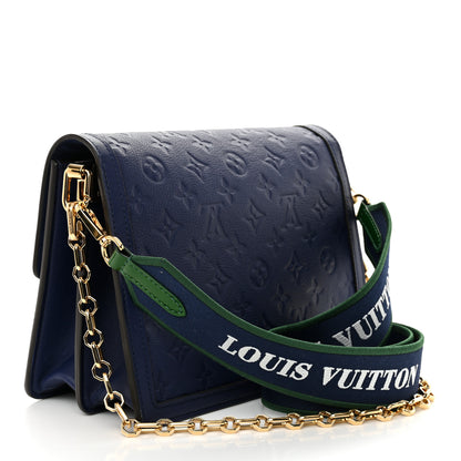 Louis Vuitton Empreinte Monogram Dauphine MM Blue Myrtle 4 of 10