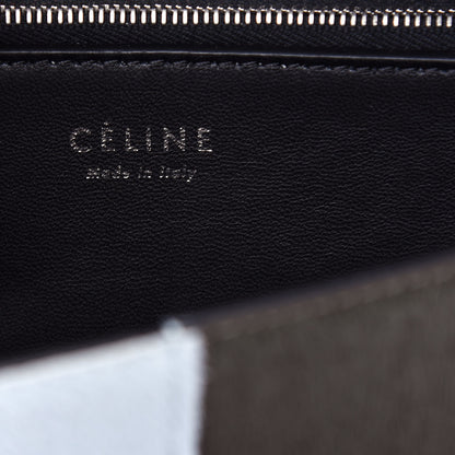Celine Pony Hair Calfskin Diamond Compact Multifunction Wallet White 6 of 7