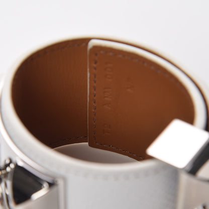 Hermes Epsom Collier de Chien CDC Bracelet T2 White 4 of 5