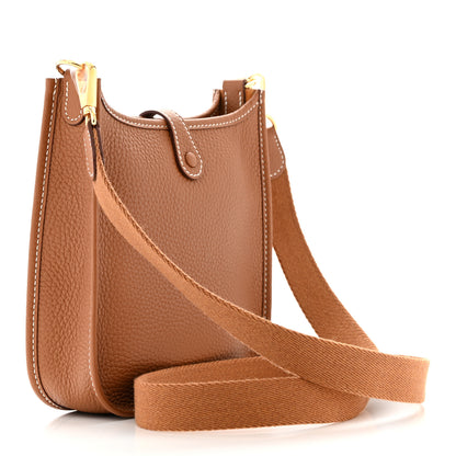 Hermes Taurillon Clemence Evelyne TPM Gold 3 of 11