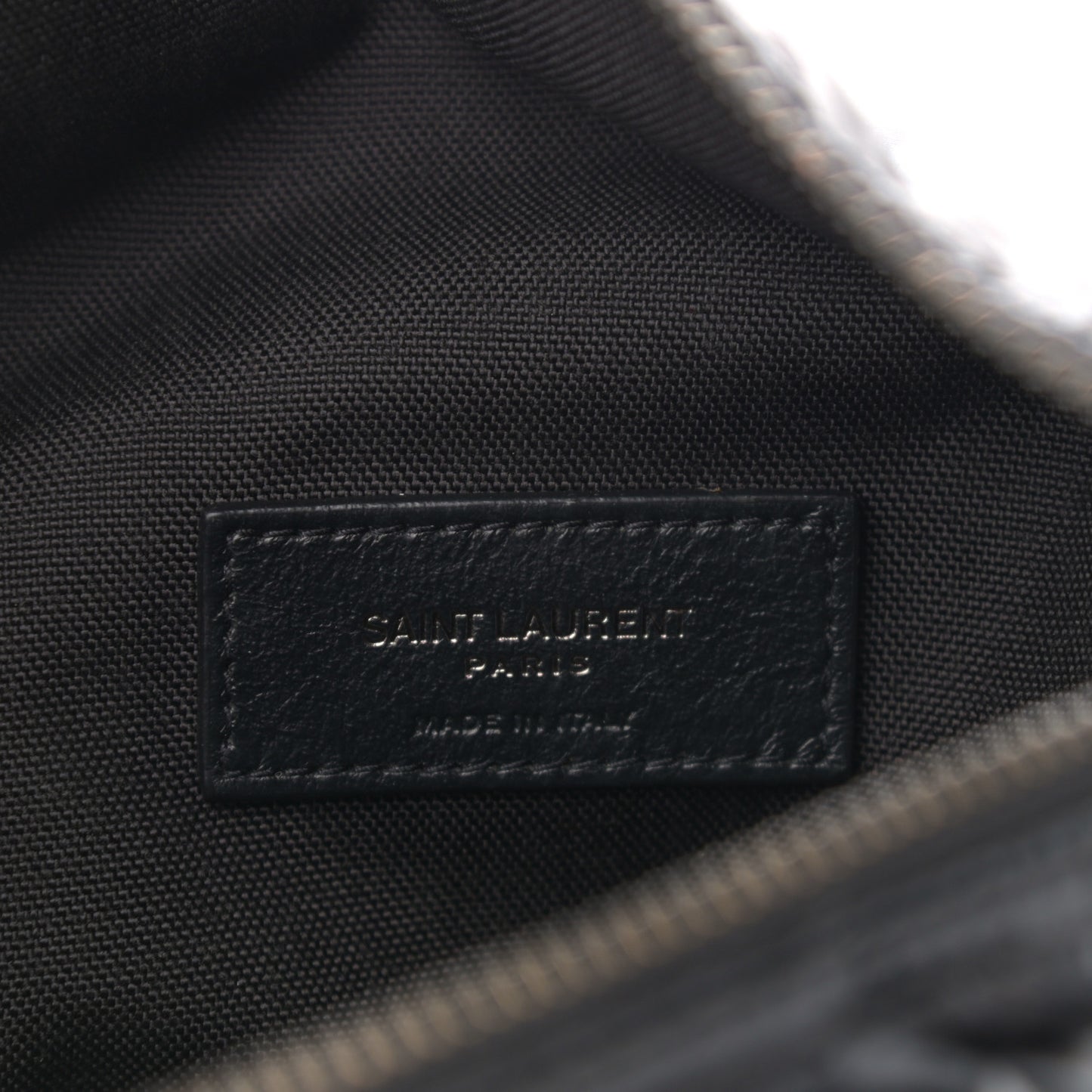 Nylon Logo Ripstop Body Belt Bag Black