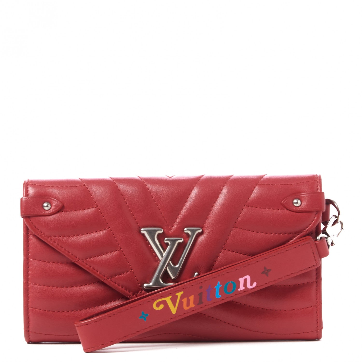Louis Vuitton Calfskin New Wave Long Wallet Rouge 1 of 9