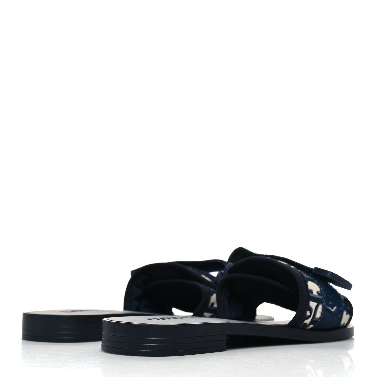 Christian Dior Nylon Oblique Dio(r)evolution Slide Sandals 36 Deep Blue 4 of 8