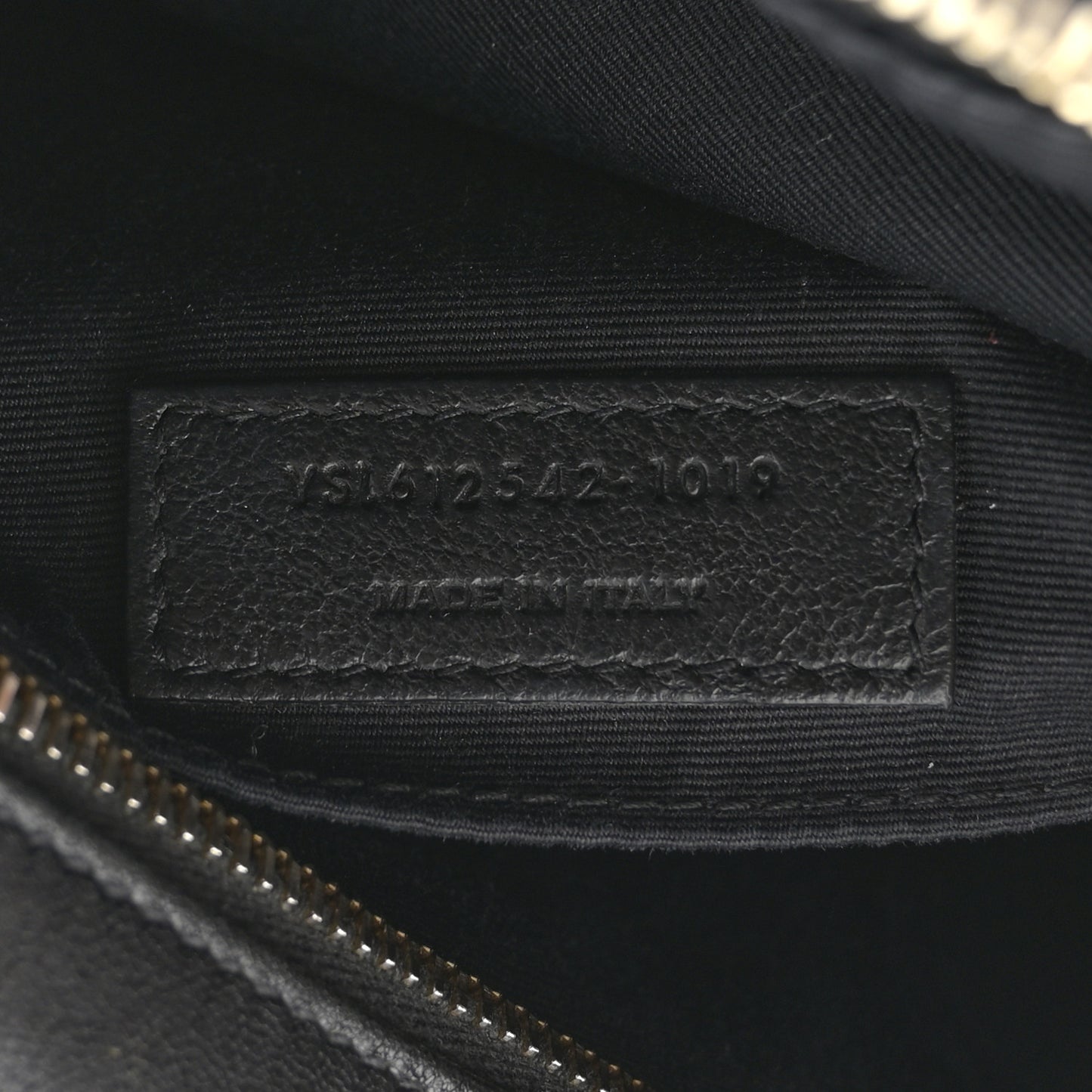 Grained Lambskin Monogram Lou Camera Bag Black
