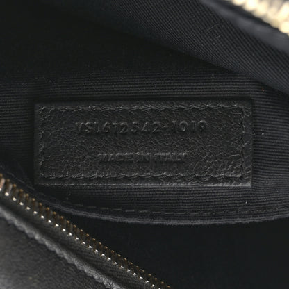 Saint Laurent Grained Lambskin Monogram Lou Camera Bag Black 7 of 12