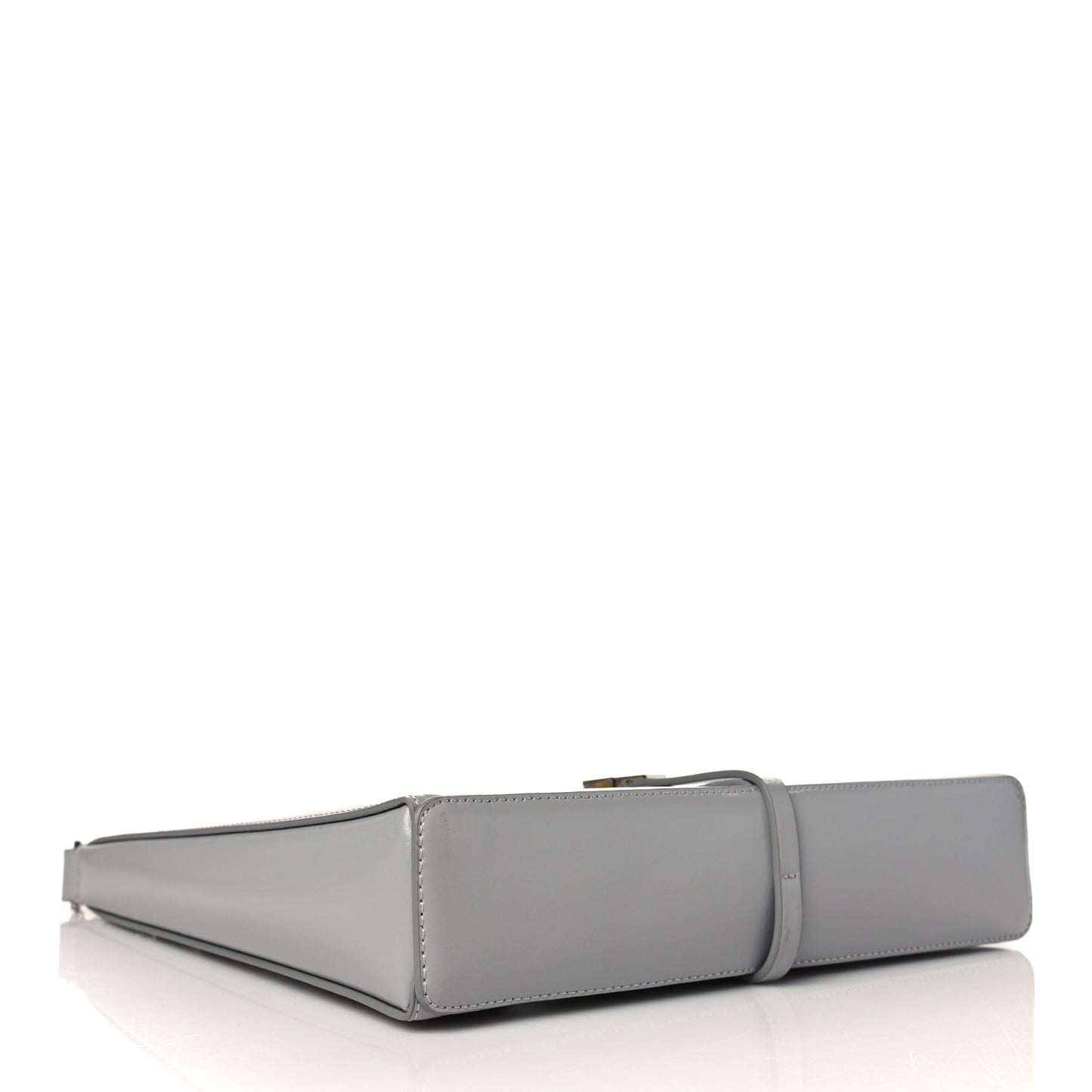 Box Calfskin Small Cut Out Shoulder Bag Cloud Grey
