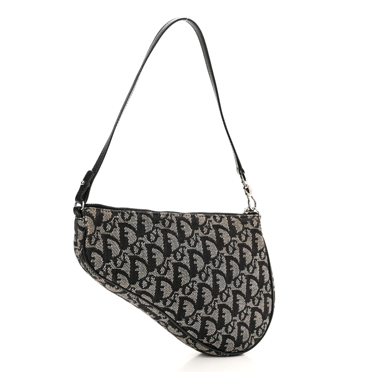 Monogram Mini Saddle Pochette Black
