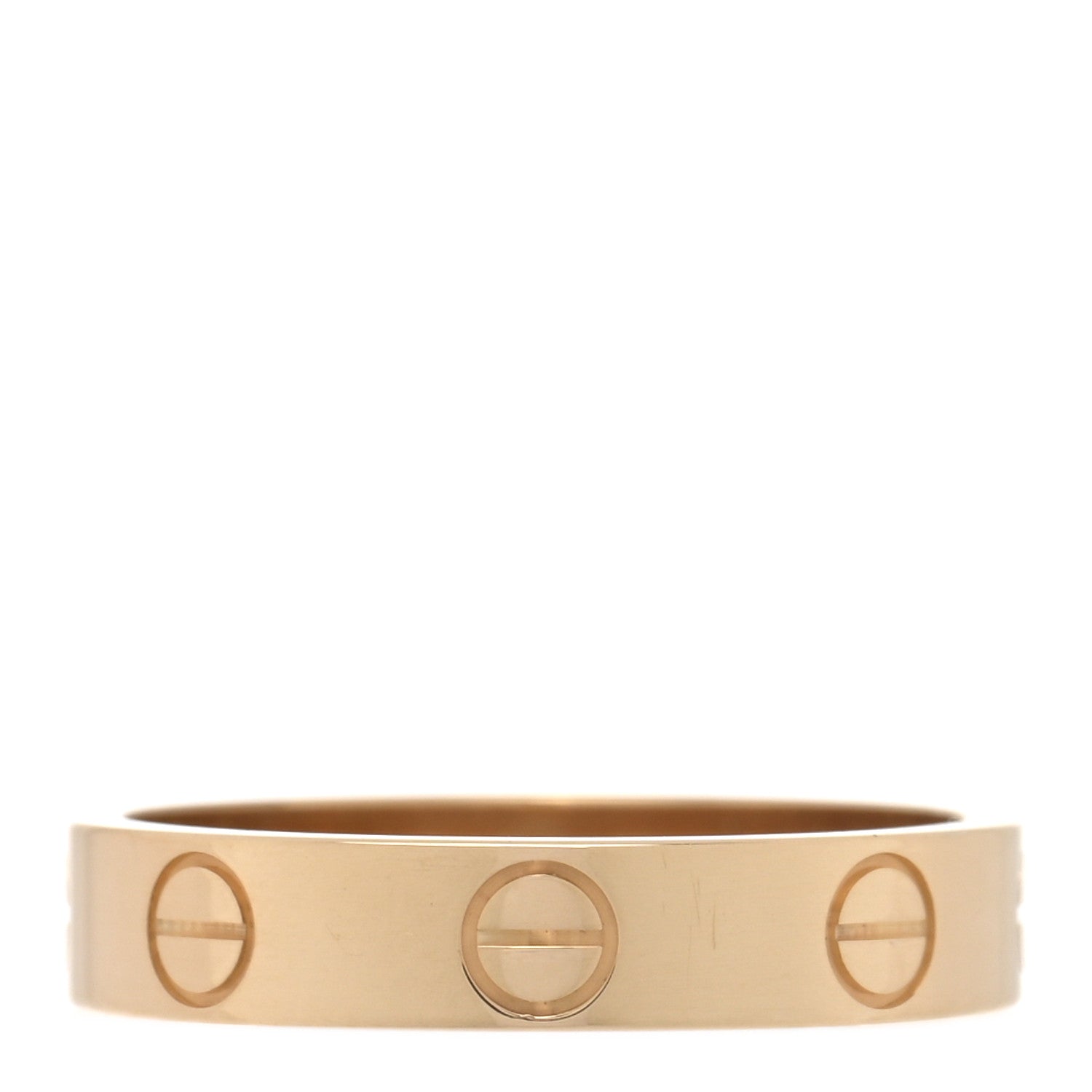 Cartier 18K Yellow Gold 3.5mm LOVE Wedding Band Ring 50 5.25 1 of 5