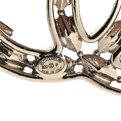 Chanel Crystal Starfall CC Brooch Silver 3 of 3