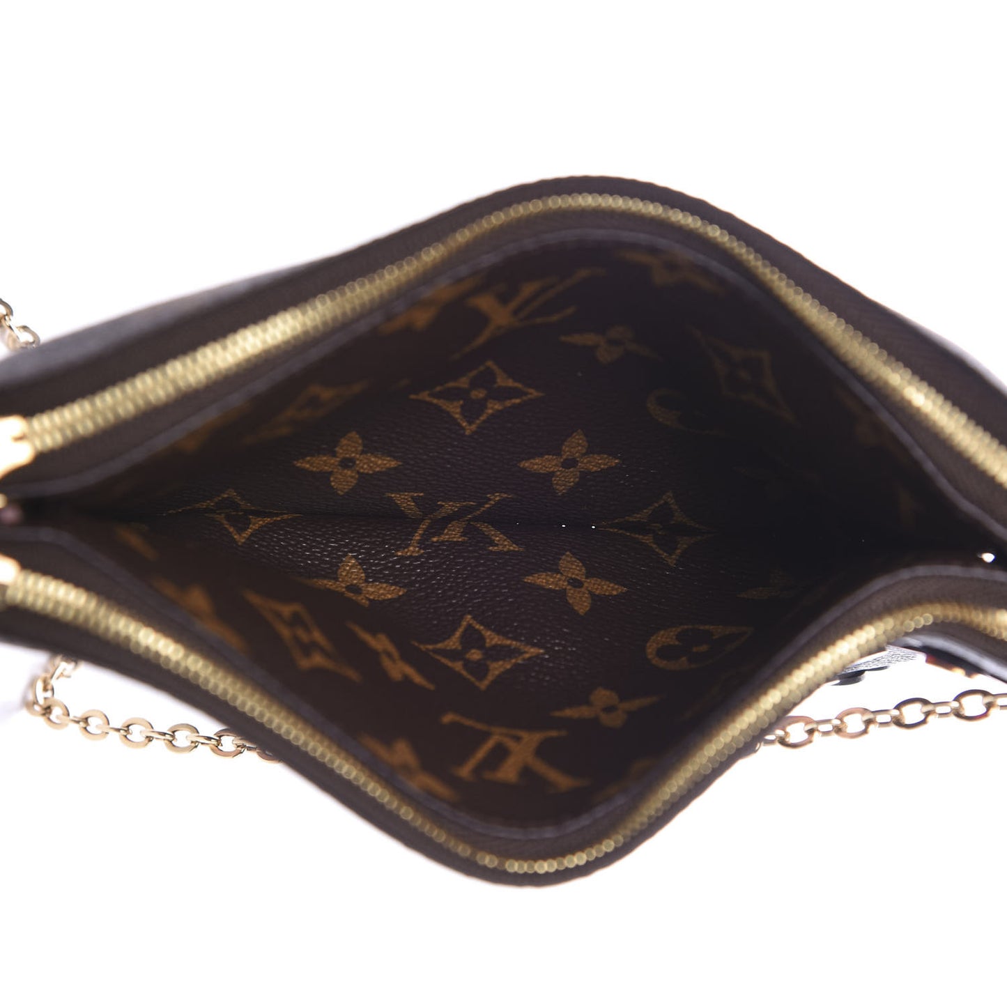 Monogram Blooming Flowers Double Zip Pochette