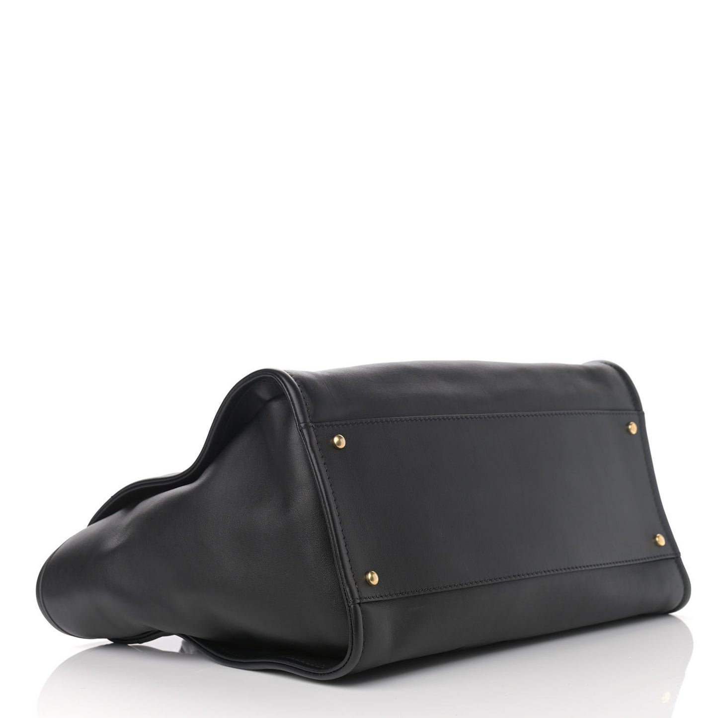 Calfskin Medium Deauville Tote Black Multicolor