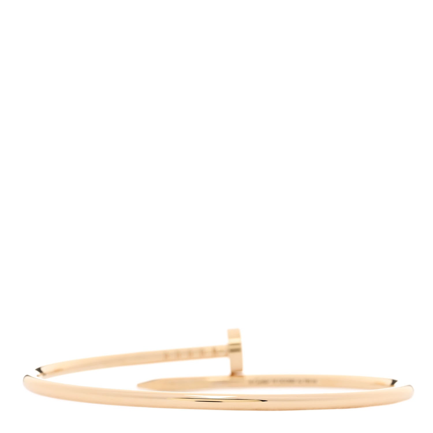Cartier 18K Yellow Gold Small Juste Un Clou Bracelet 16 2 of 4