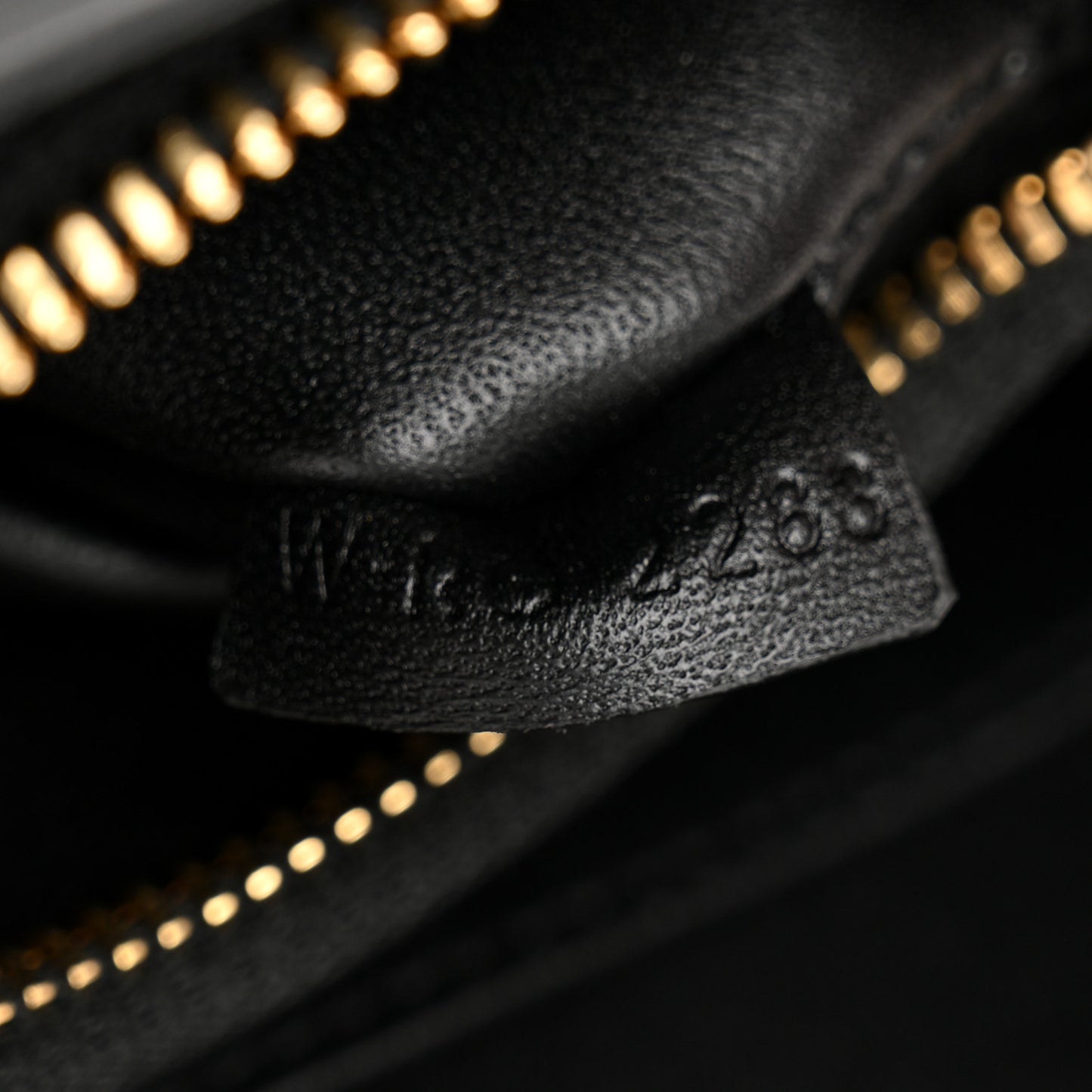 Satinated Calfskin Mini 16 Top Handle Bag Black