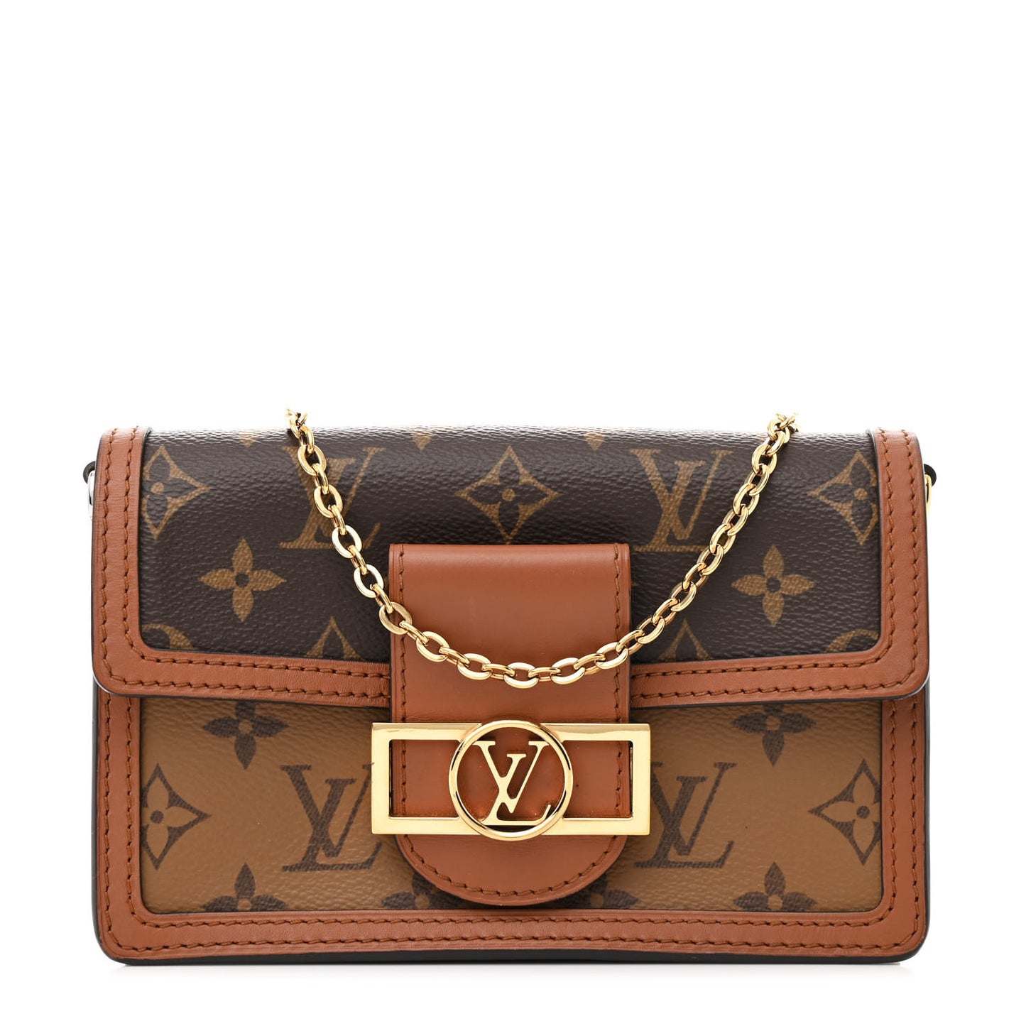 Reverse Monogram Dauphine Chain Wallet