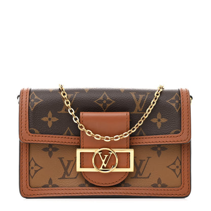 Louis Vuitton Reverse Monogram Dauphine Chain Wallet 1 of 12
