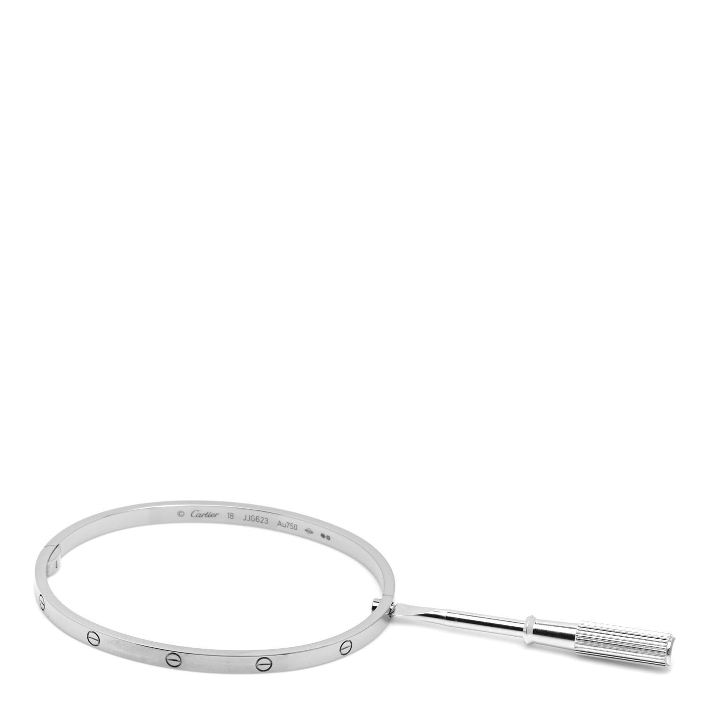 18K White Gold Small LOVE Bracelet 18