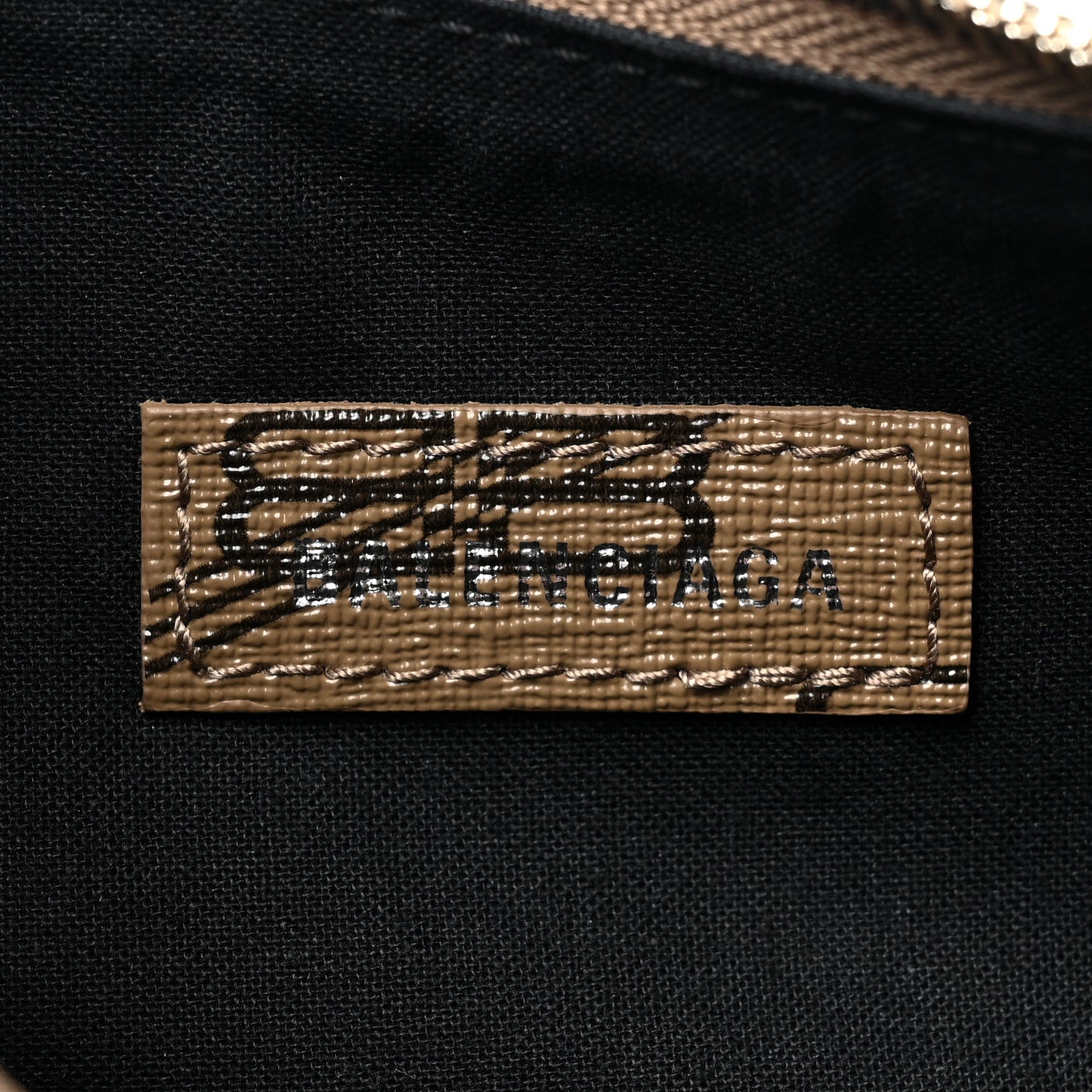 Coated Canvas BB Monogram Le Cagole Shoulder Bag XS Beige Brown