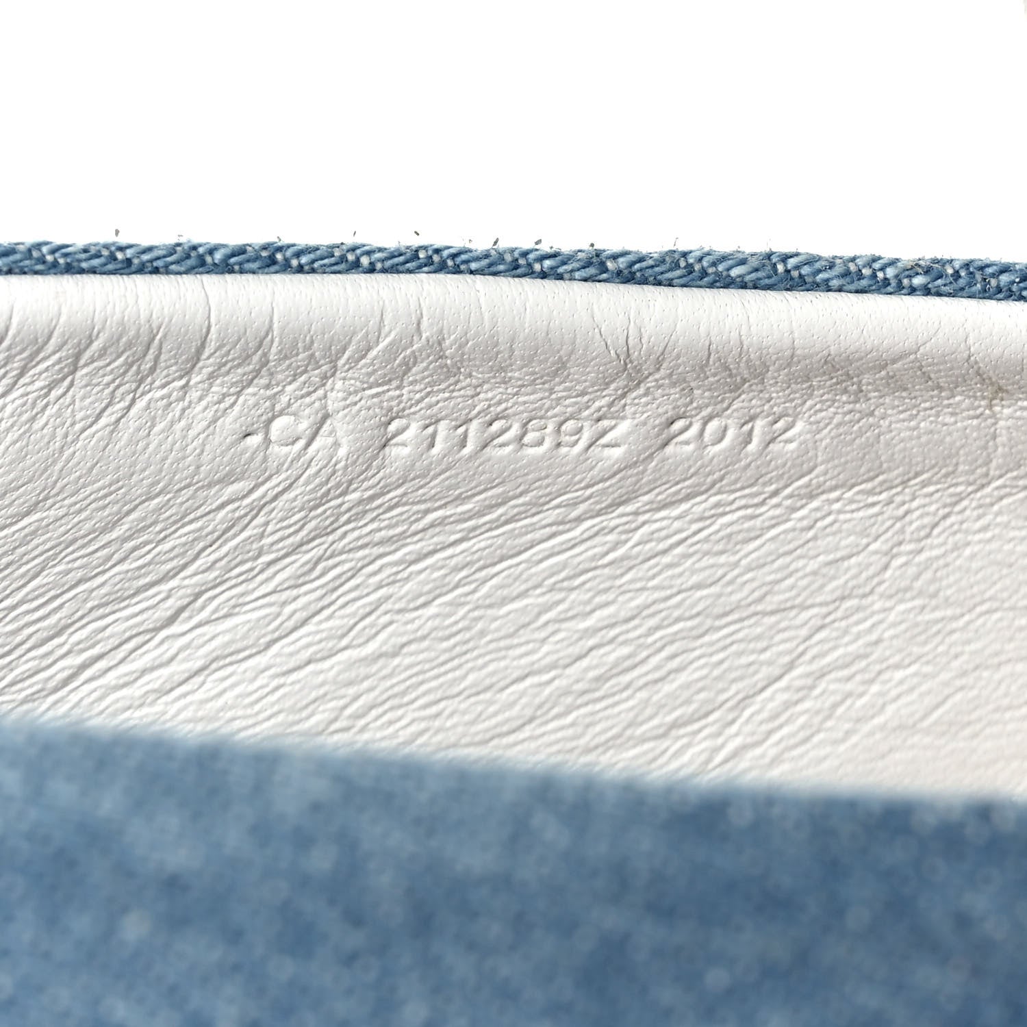 Hermes Denim Canvas Womens Trip Espadrilles 37 Bleu Clair 8 of 8