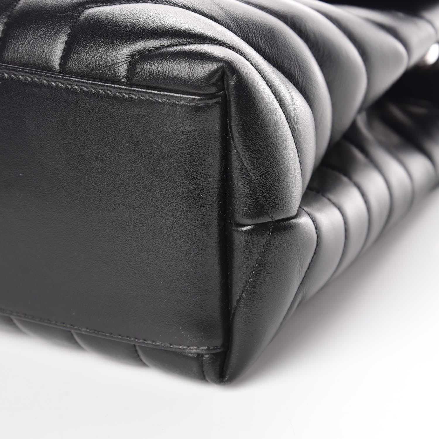 Saint Laurent Calfskin Y Quilted Monogram Medium Loulou Chain Satchel Black 9 of 10