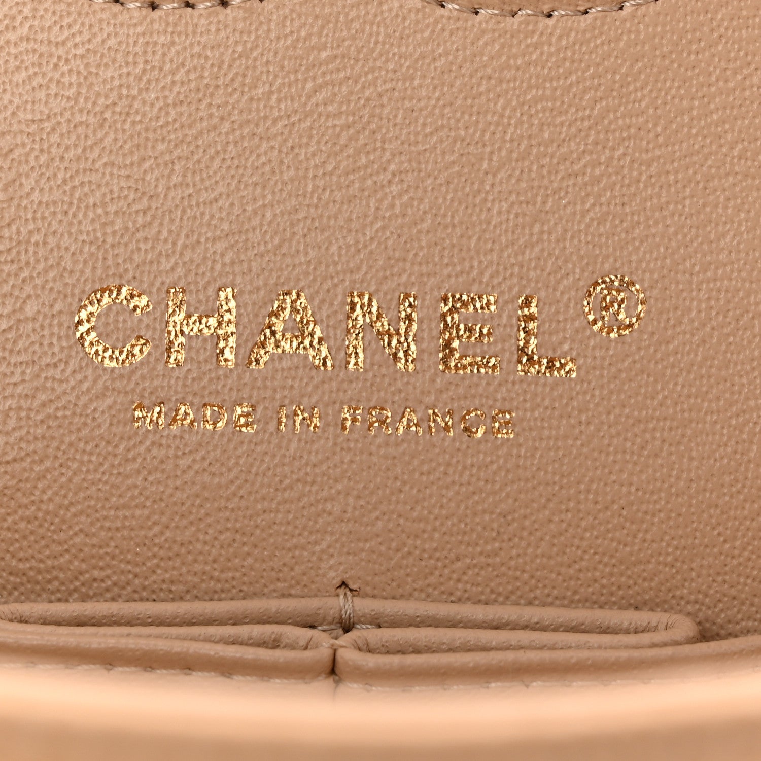 Chanel Caviar Quilted Medium Double Flap Beige 6 of 10