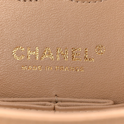 Chanel Caviar Quilted Medium Double Flap Beige 6 of 10
