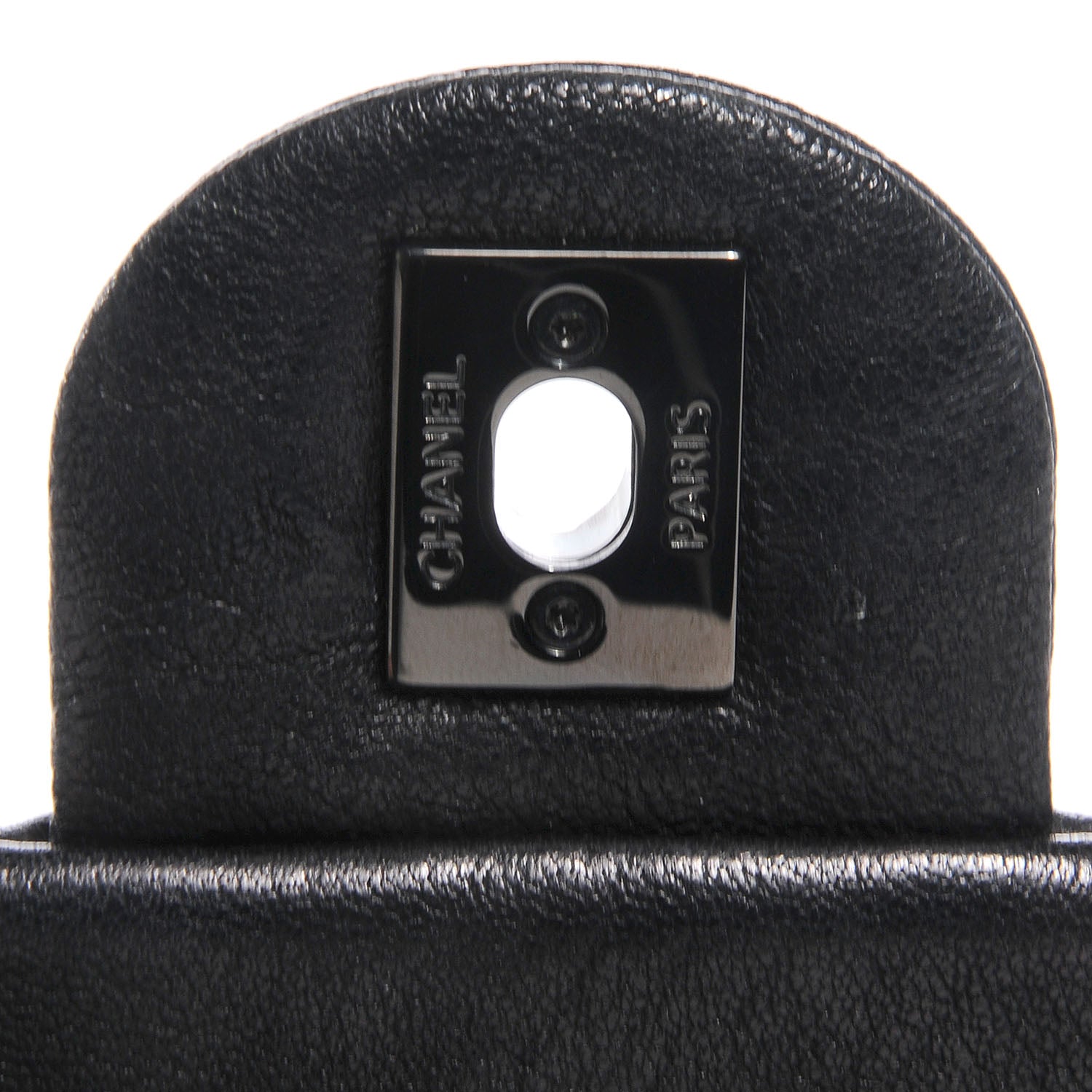 Chanel Lambskin Studded Metal Beauty Mini Flap Black 6 of 9
