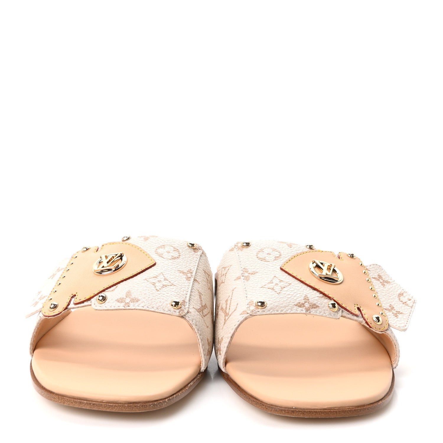 Louis Vuitton Monogram LV Frame Flat Mule 40 Dune Beige 3 of 10