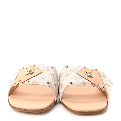 Louis Vuitton Monogram LV Frame Flat Mule 40 Dune Beige 3 of 10
