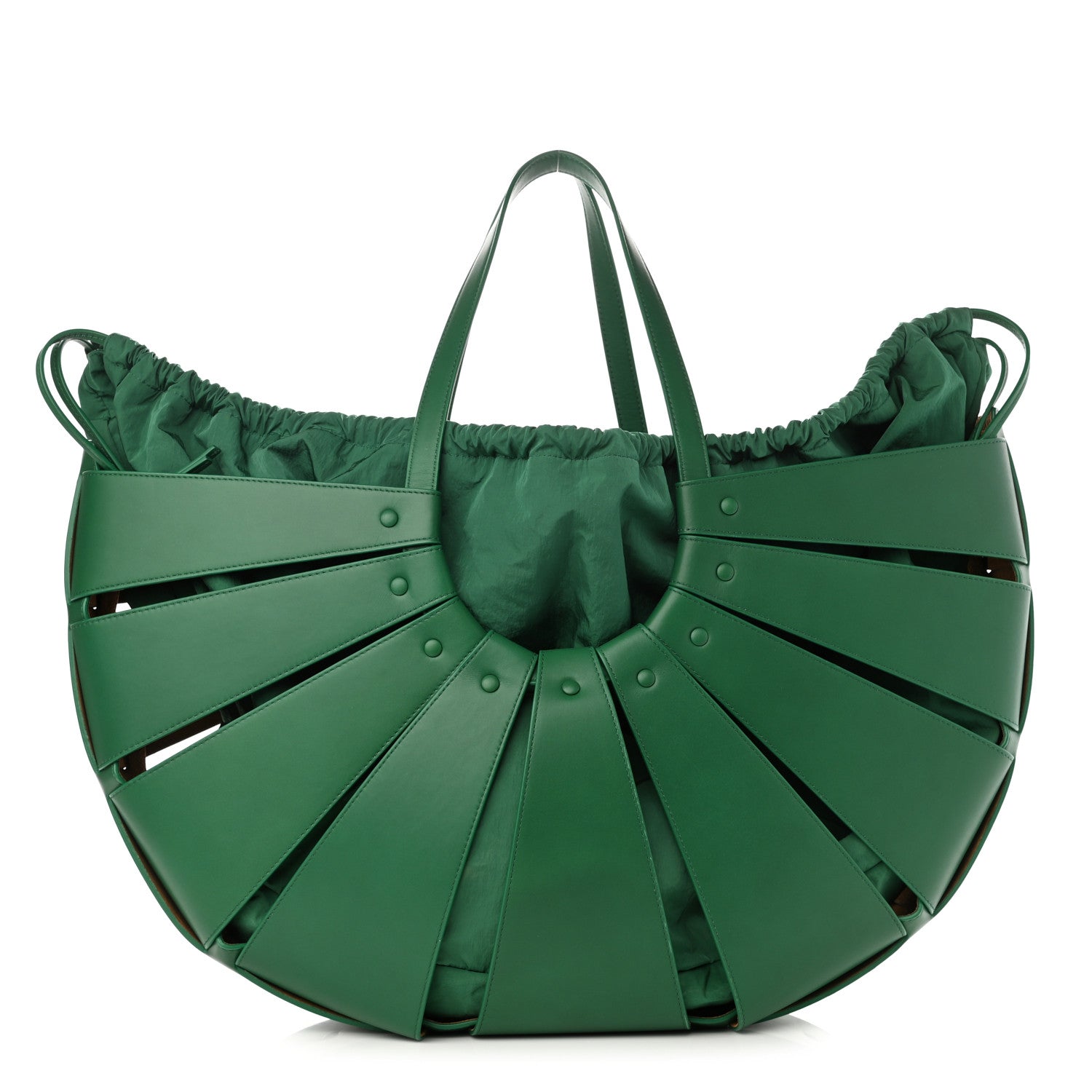 Bottega Veneta French Calfskin Large Shell Bag Racing Green 1 of 10