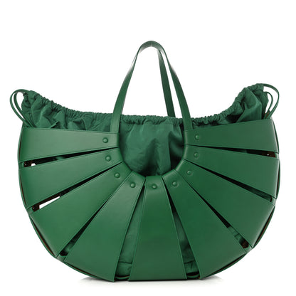 Bottega Veneta French Calfskin Large Shell Bag Racing Green 1 of 10