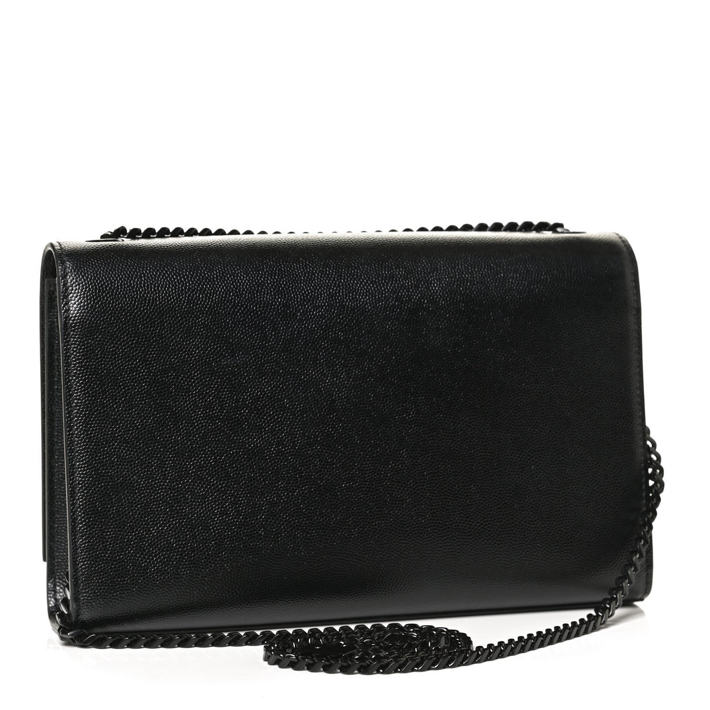 Grain De Poudre Medium Classic Monogram Kate Satchel Black