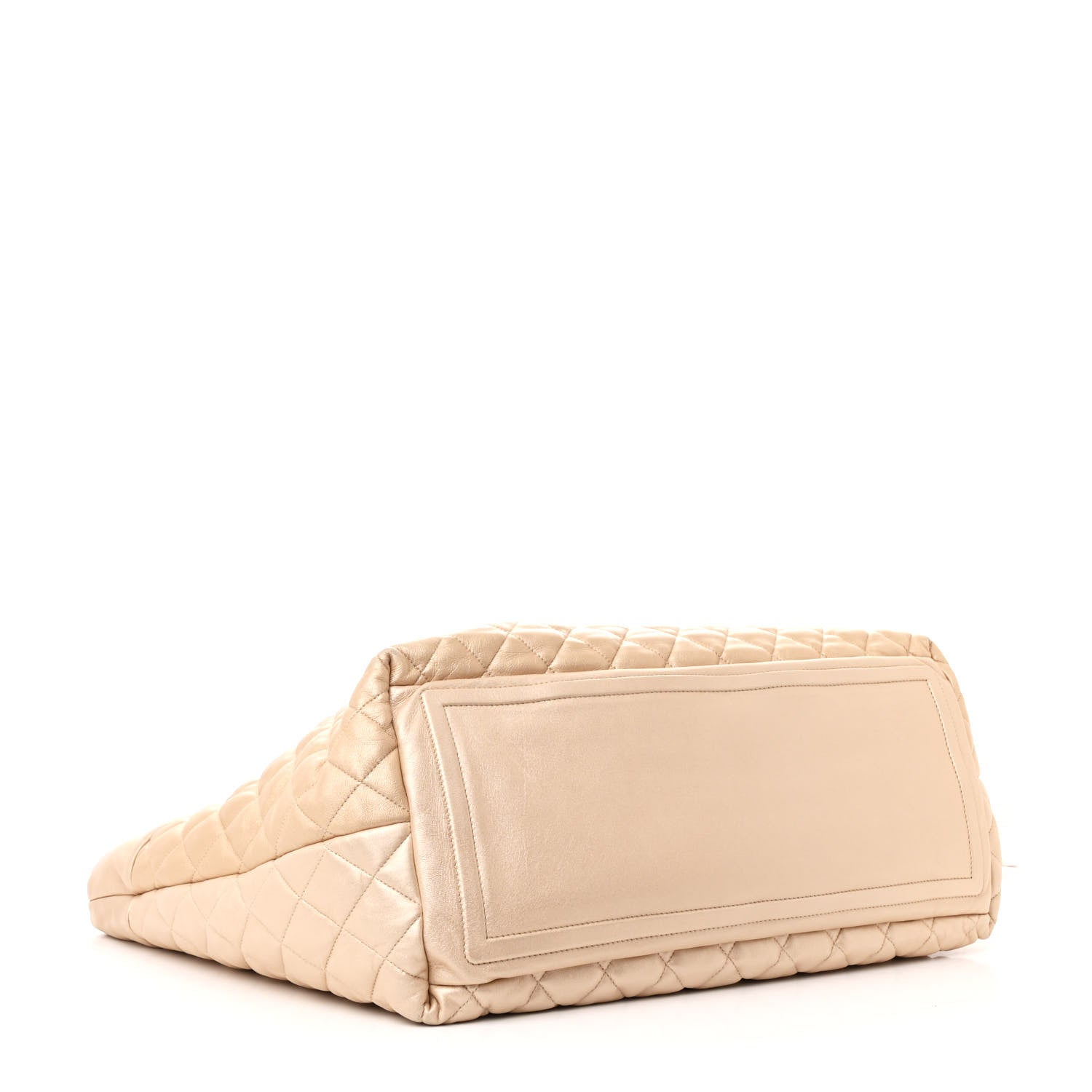 Chanel Metallic Lambskin Quilted Large Coco Cocoon Tote Light Gold 4 of 10