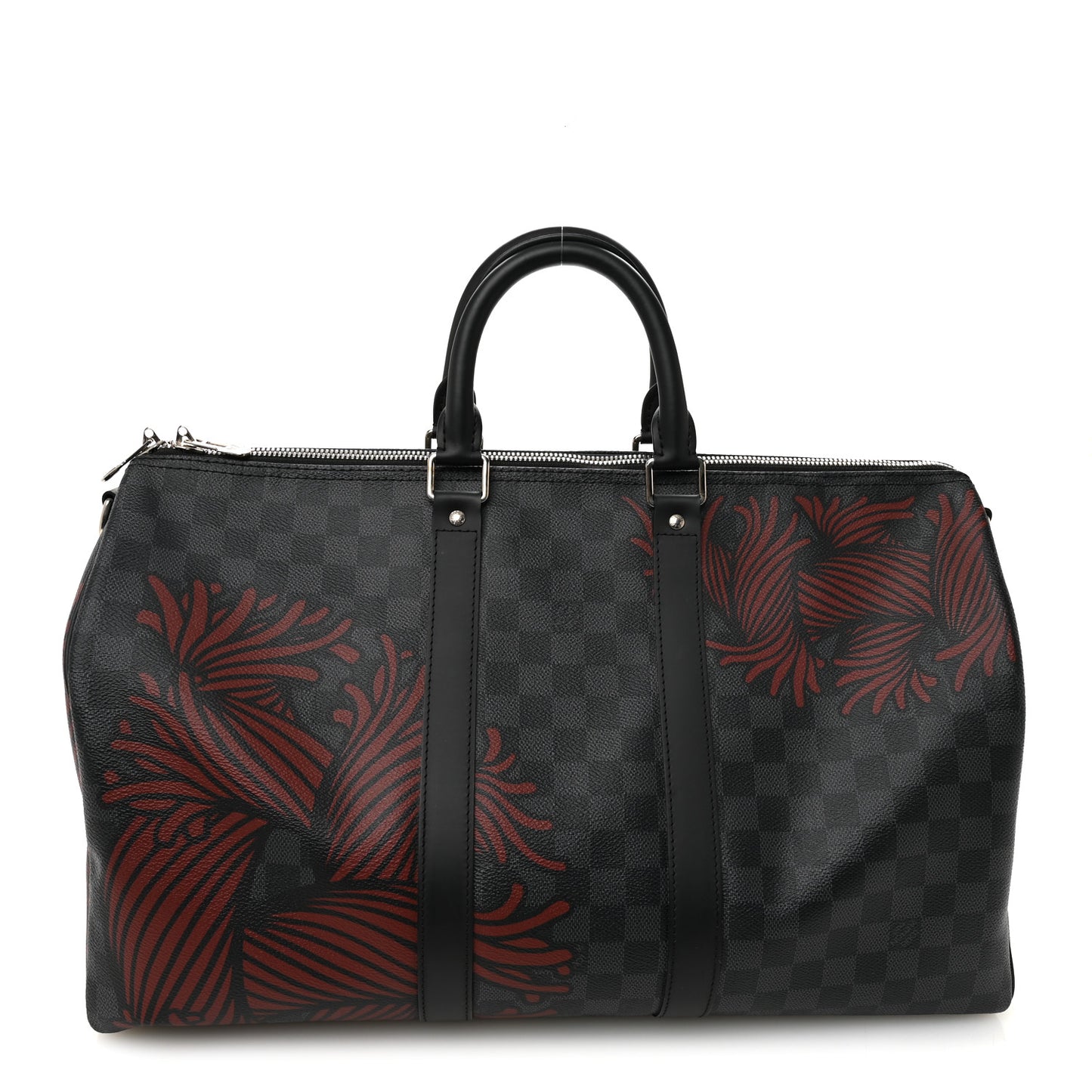 Damier Graphite Rope Keepall Bandouliere 45 Red