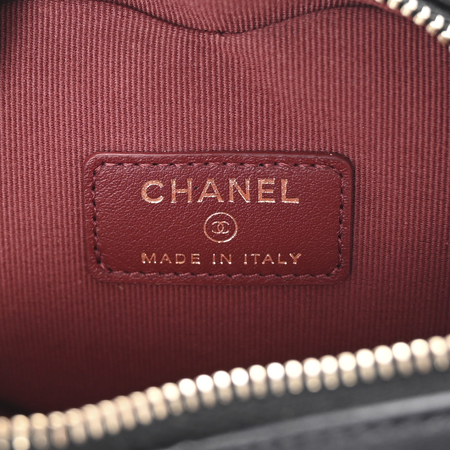 Chanel Lambskin Quilted CC In Love Heart Waist Belt Bag With Chain Black 5 of 9