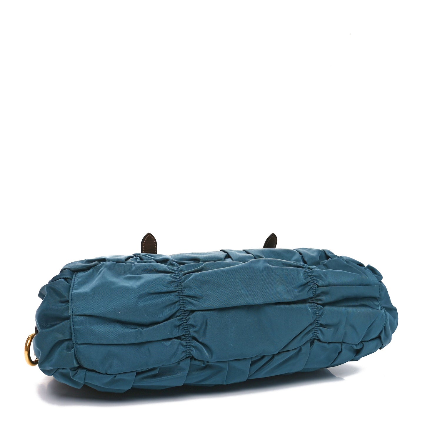 Tessuto Nylon Soft Calfskin Shopping Satchel Blue