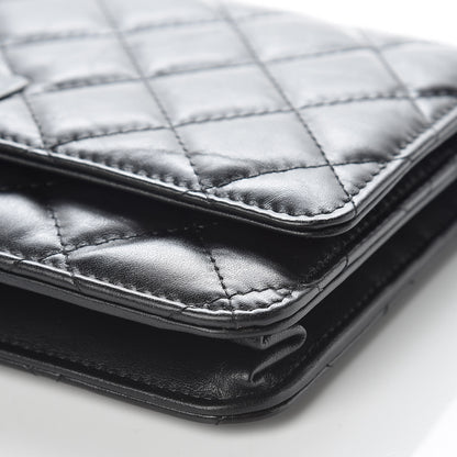 Chanel Aged Calfskin Reissue Wallet On Chain WOC So Black 11 of 12