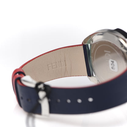 Fendi X FILA Stainless Steel Calfskin 40mm Momento Mania Quartz Watch 6 of 8