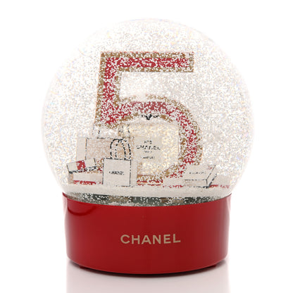 Chanel Glass N°5 Perfume Snow Globe Red 7 of 7