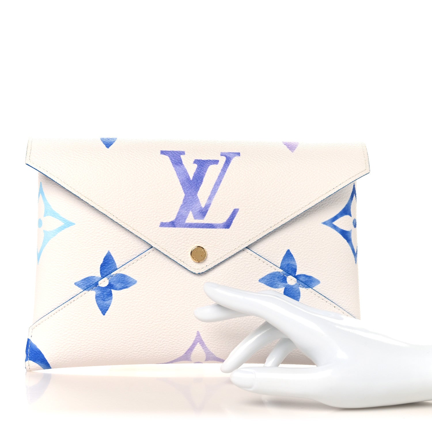 Louis Vuitton Monogram Giant By The Pool Kirigami Pochette Set Blue Rose Beige 2 of 12