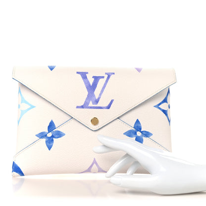 Louis Vuitton Monogram Giant By The Pool Kirigami Pochette Set Blue Rose Beige 2 of 12