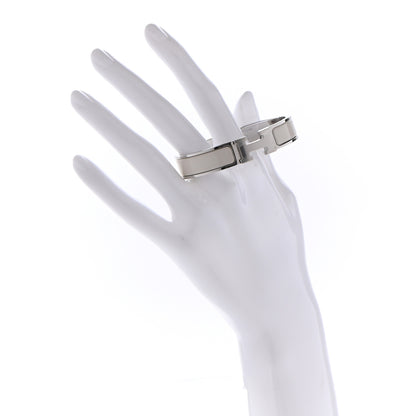 Hermes Enamel Narrow Clic Clac H Bracelet PM Pannacotta 2 of 6