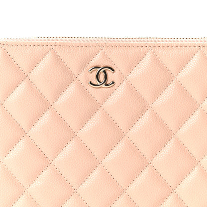 Chanel Caviar Quilted Small Zipped Pouch Light Beige 8 of 11
